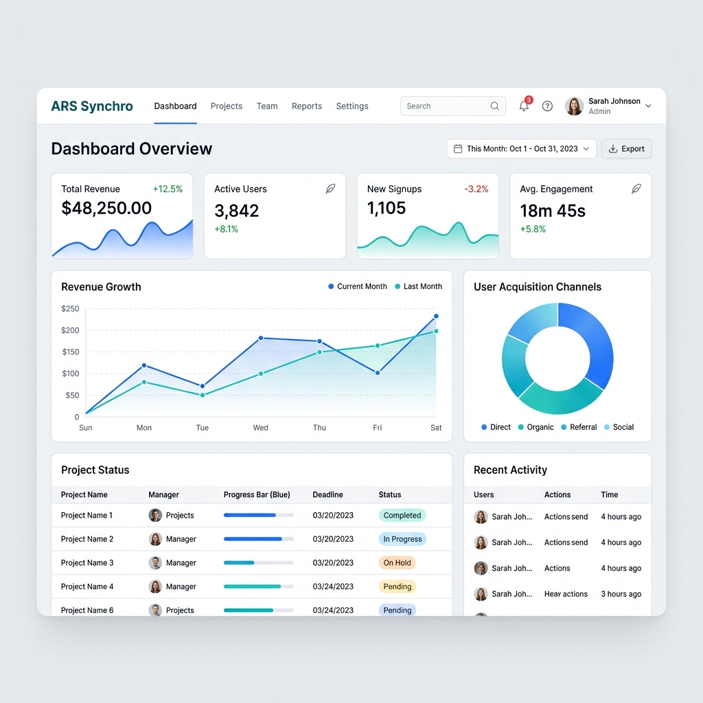 ARS Desktop Web Application Preview